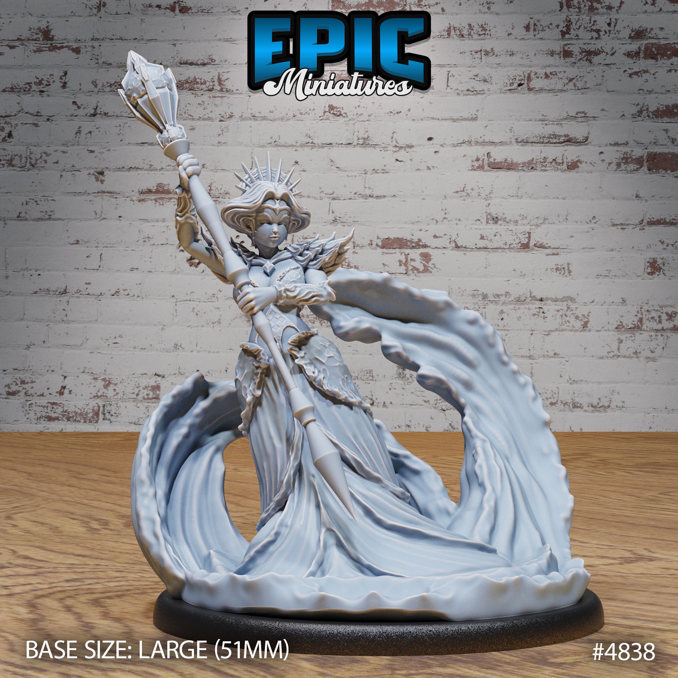 Undine Princess Attack / Water Elemental / Ocean Spirit / Sea Nymph / Nature Deity / Aqua Warrior / Female Underwater Fighter / Ancient Swimmer / Mythical Humanoid Creature / Greek Myth / River War Army